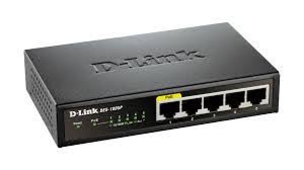 D-LNK DES-1005P 5 port switch