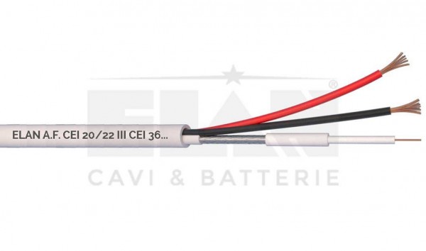 Koaksijalni kabl  Mikro RG59+2x0.5 Elan