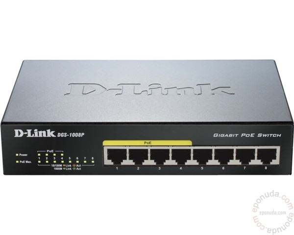 D-LINK DGS-1008P 8port Poe switch