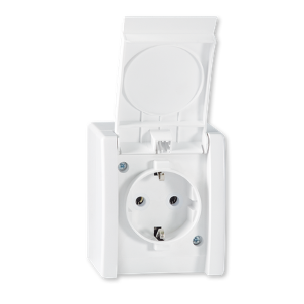 Aling Power line-Prikljucnica dvopolna OG IP44 Bela